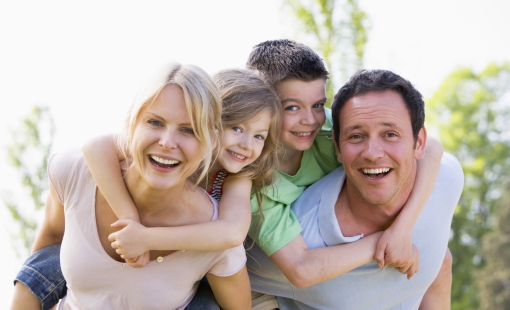 family at the park